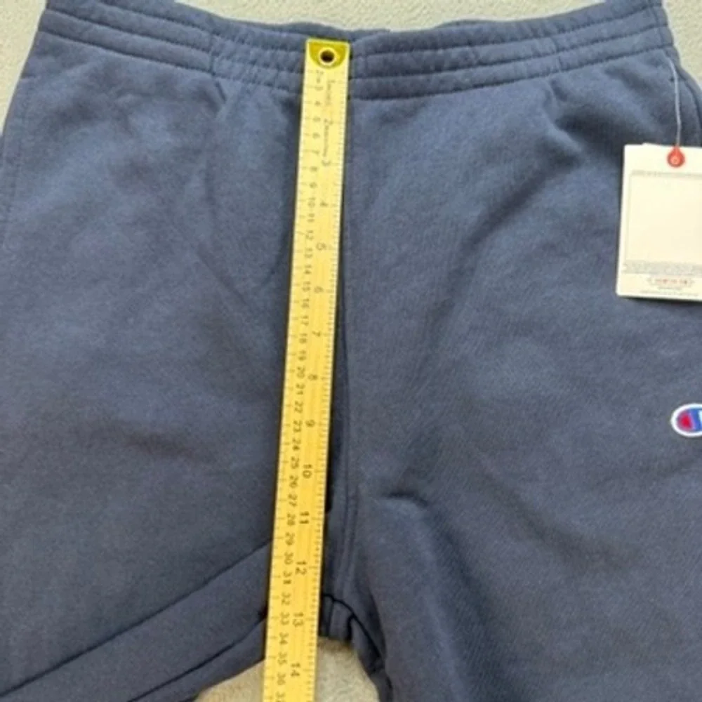 Champion Fleece Jogger Sweatpants Relaxed XL Navy Blue Colorblock Cuffs Logo NWT